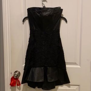 Black Strapless Bebe Dress